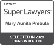 Rated By Super Lawyers | Mary Aunita Prebula | Selected In 2023 | Thomson Reuters
